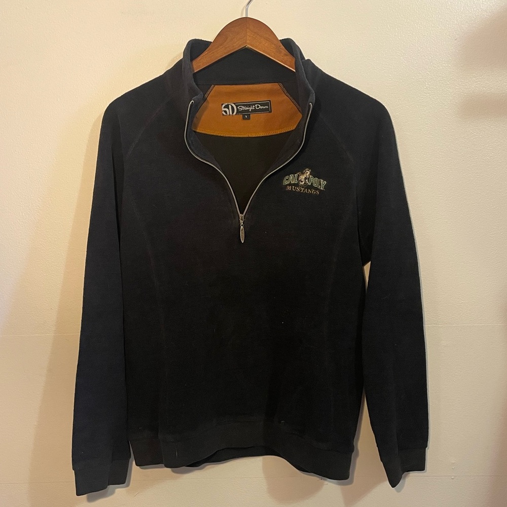 -Straight Down Cal Poly 1/4 Zip Swaeshirt-